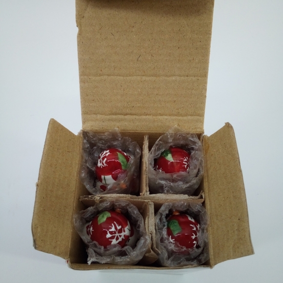 In Box Snowmen Snowman 4 Piece Spreader Set Mayfair & Jackson Snow Flurries - Picture 9 of 9